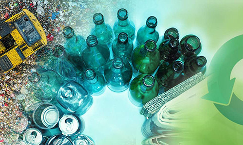 recycled bottles
